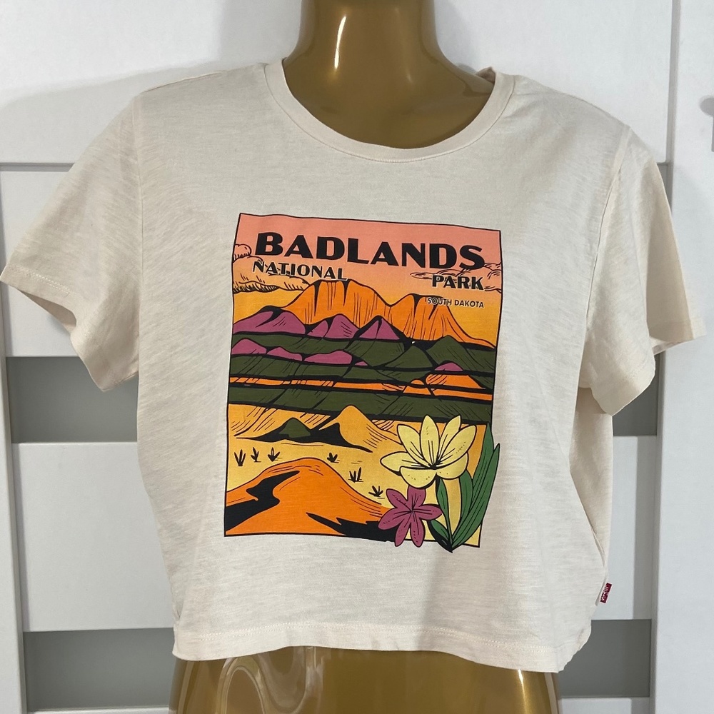 Levi's Women's Cropped Jordie Tee NWOT size M